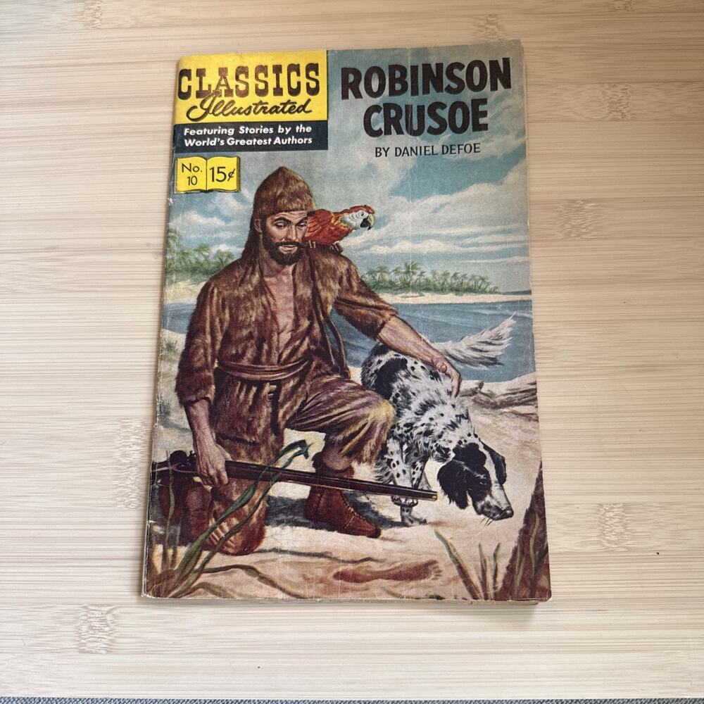 Classics Illustrated #10 ROBINSON CRUSOE by Daniel Defoe